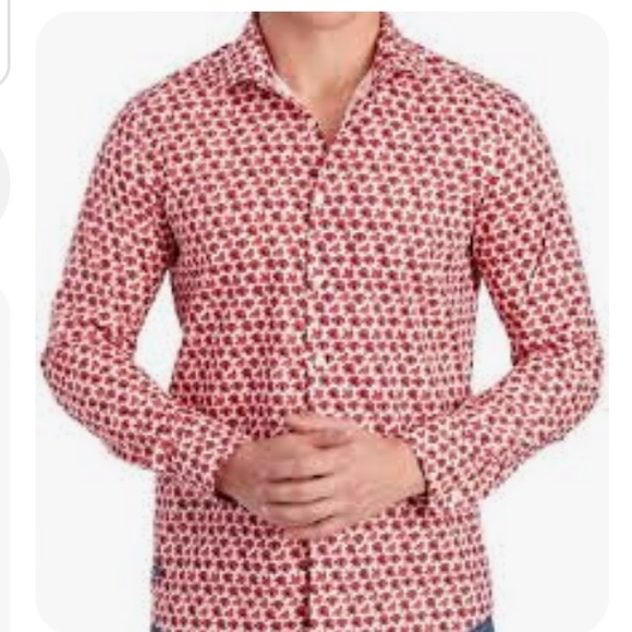 John Lennon Other - John Lennon Red Floral Button Down Shirt